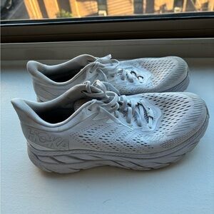 Hoka One One White Athletic Shoes for Women